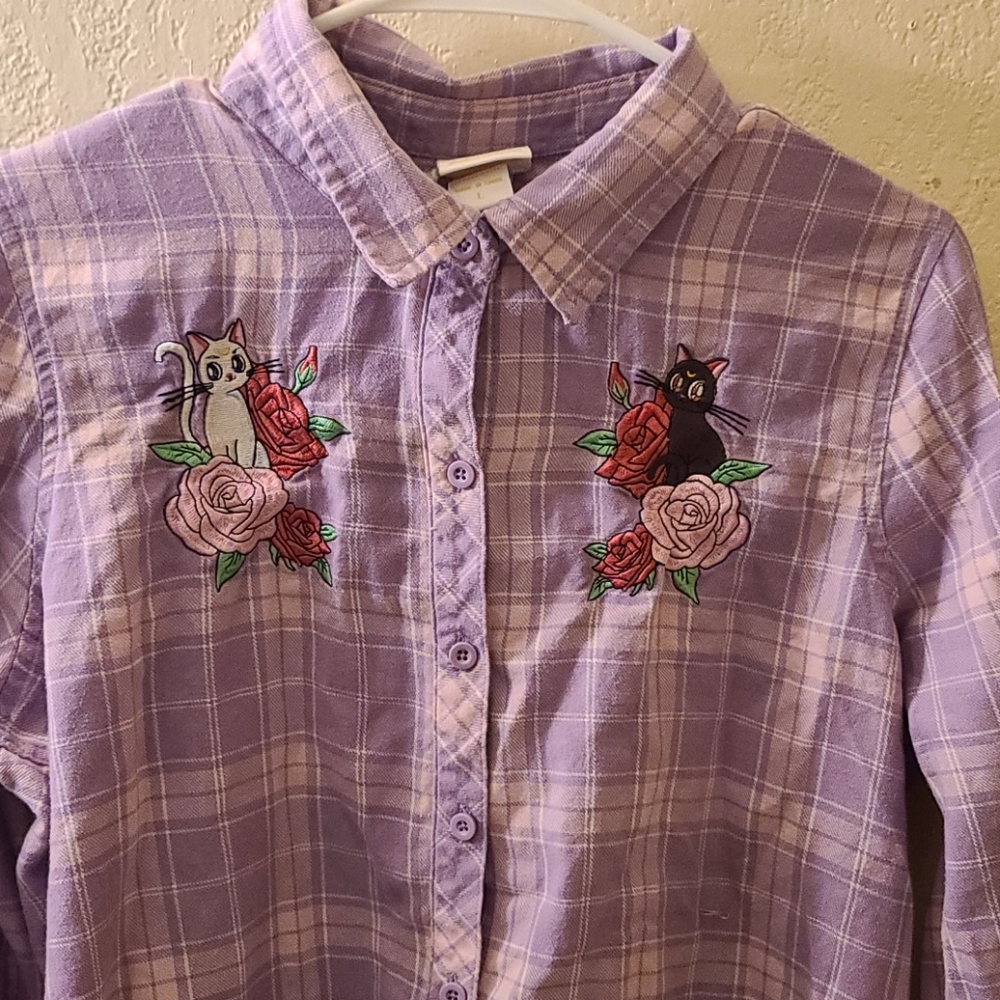 Sailor moon button up